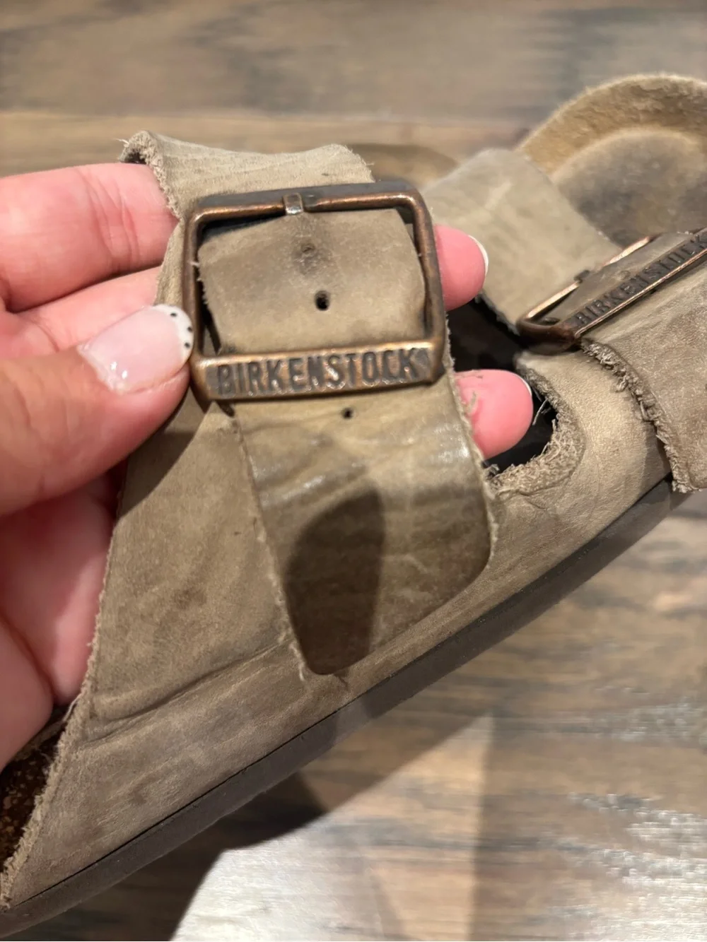 Birkenstock Kids Tan Double-Buckle Suede Sandals